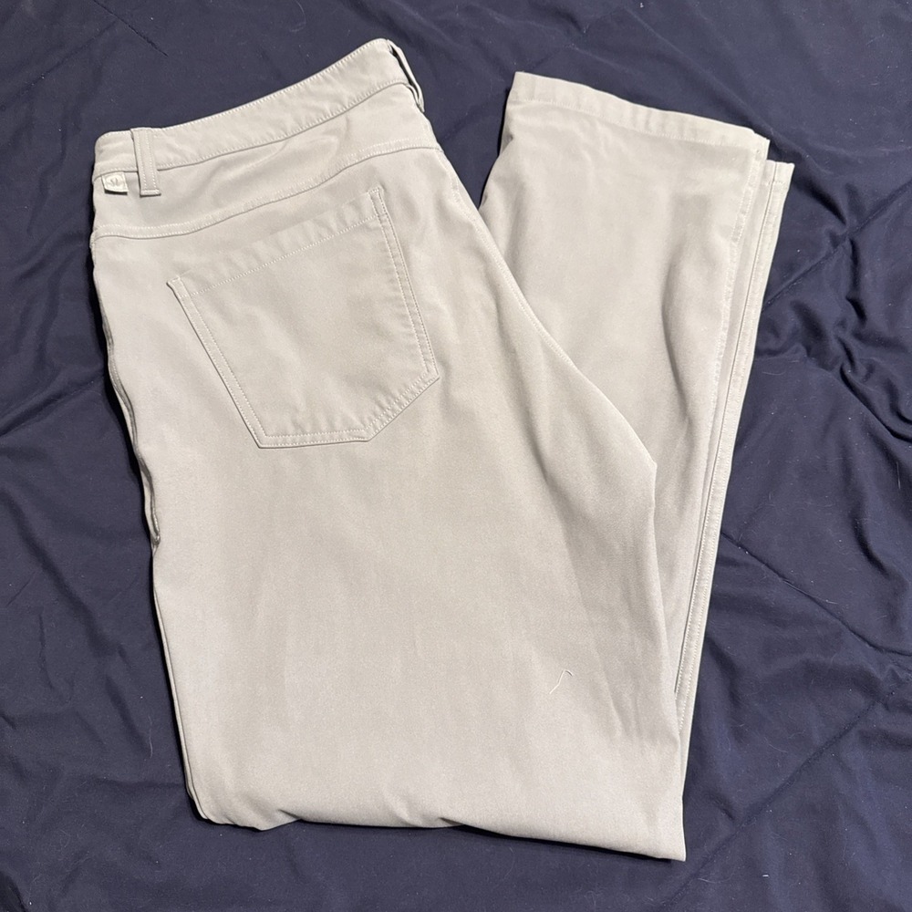 Ω Lululemon ABC Classic Fit 5 Pocket Pants Warpstream 36x32~Gray